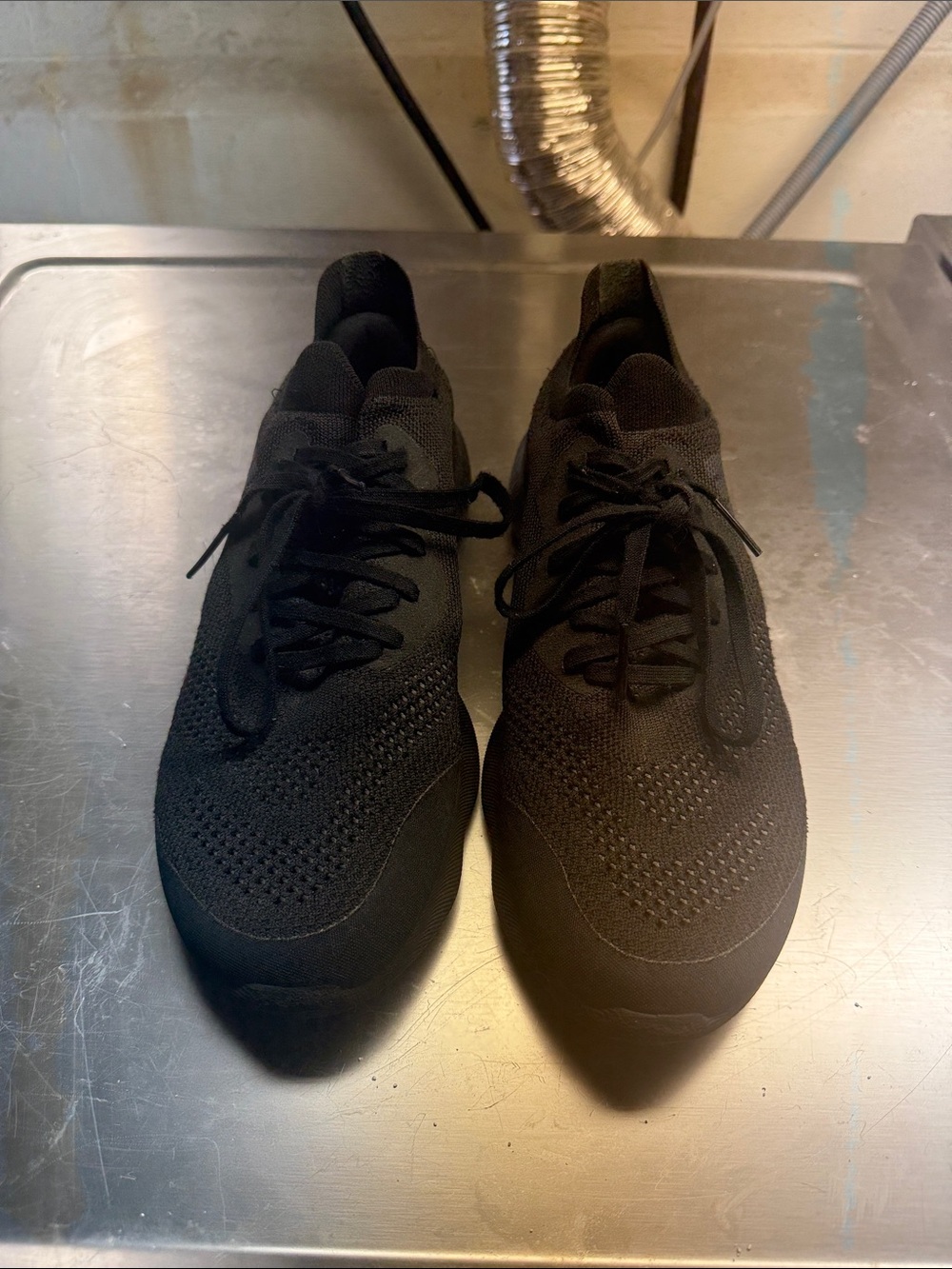 adidas Men's Black Knit Lace-Up Sneakers